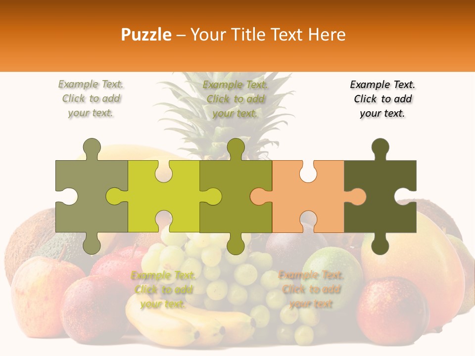 Kiwi Nutrition Vegetarian PowerPoint Template