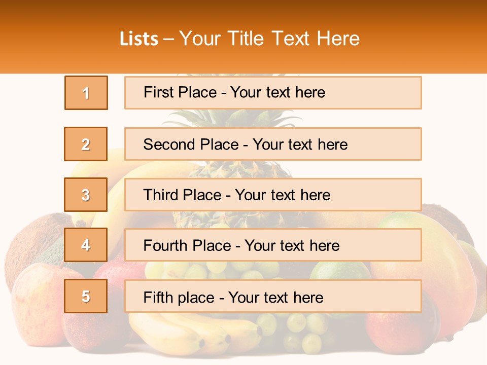 Kiwi Nutrition Vegetarian PowerPoint Template