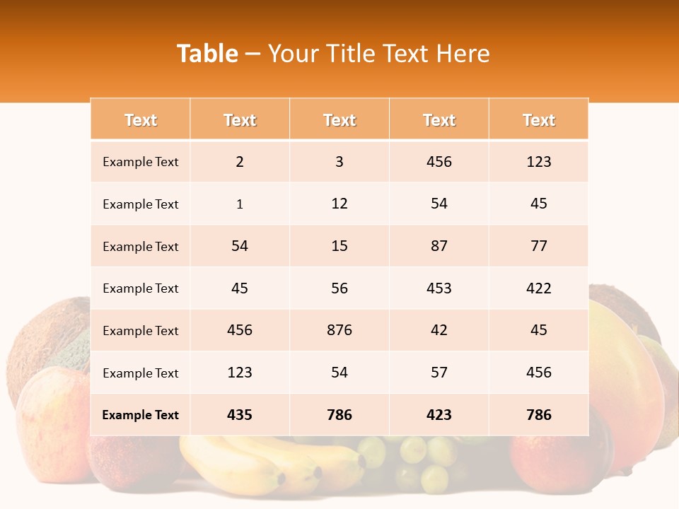 Kiwi Nutrition Vegetarian PowerPoint Template
