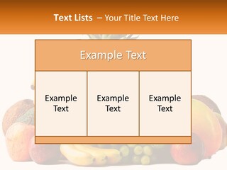 Kiwi Nutrition Vegetarian PowerPoint Template