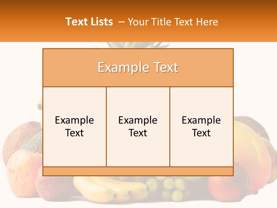 Kiwi Nutrition Vegetarian PowerPoint Template
