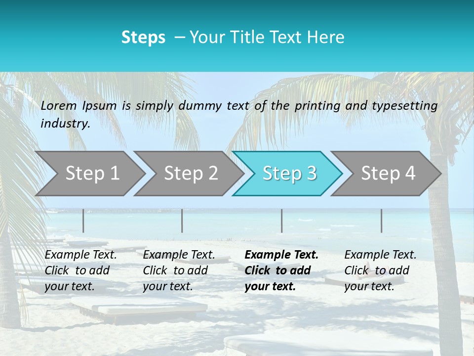 Tourist Resort Beach Coastline PowerPoint Template