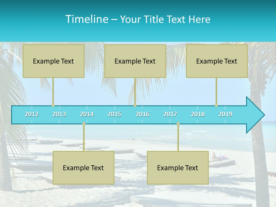 Tourist Resort Beach Coastline PowerPoint Template