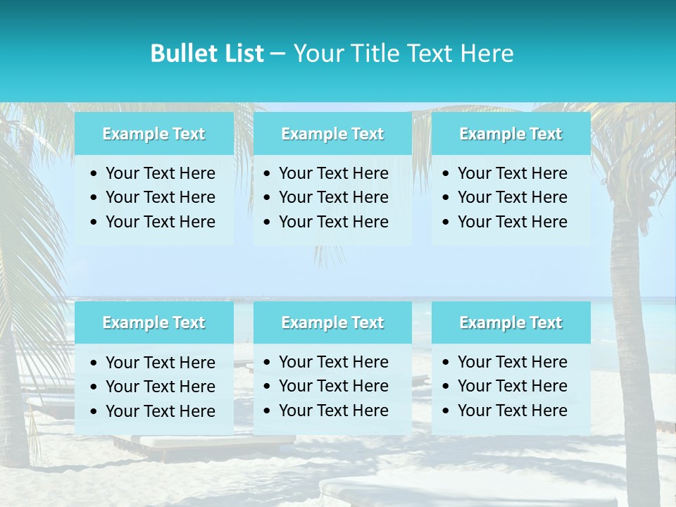 Tourist Resort Beach Coastline PowerPoint Template