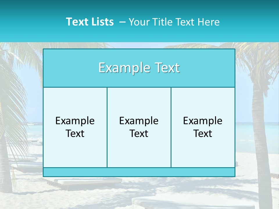 Tourist Resort Beach Coastline PowerPoint Template