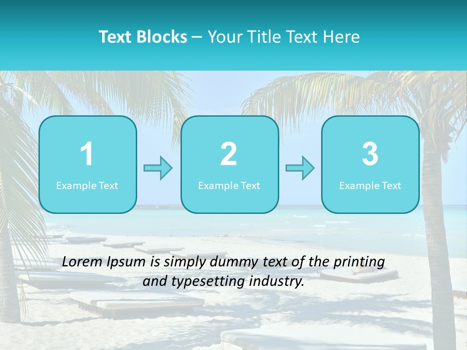 Tourist Resort Beach Coastline PowerPoint Template