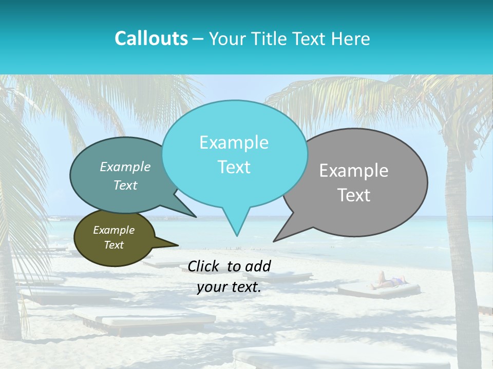 Tourist Resort Beach Coastline PowerPoint Template