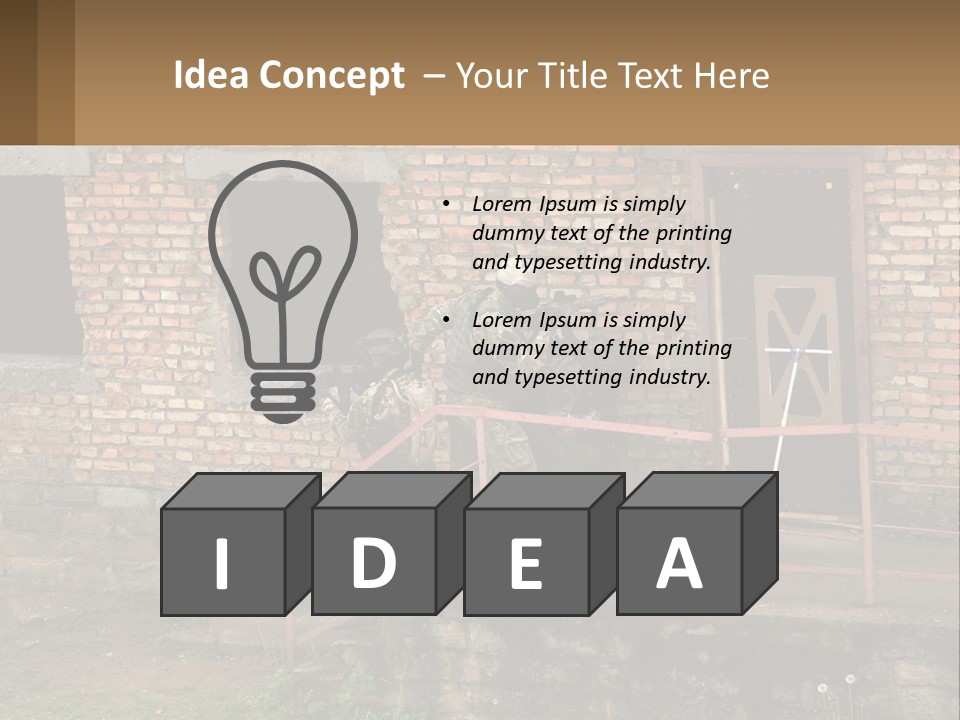 Battle Tactical Explosive PowerPoint Template