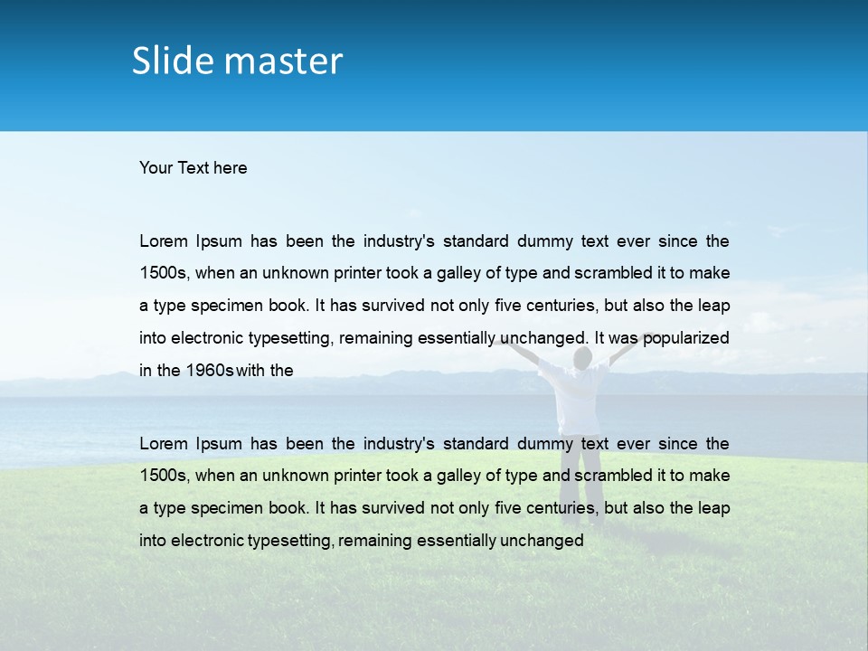 Male Spring Lifestyle PowerPoint Template