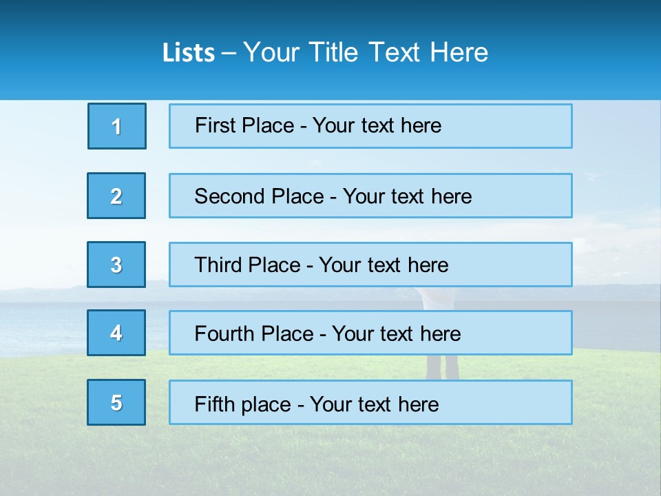 Male Spring Lifestyle PowerPoint Template
