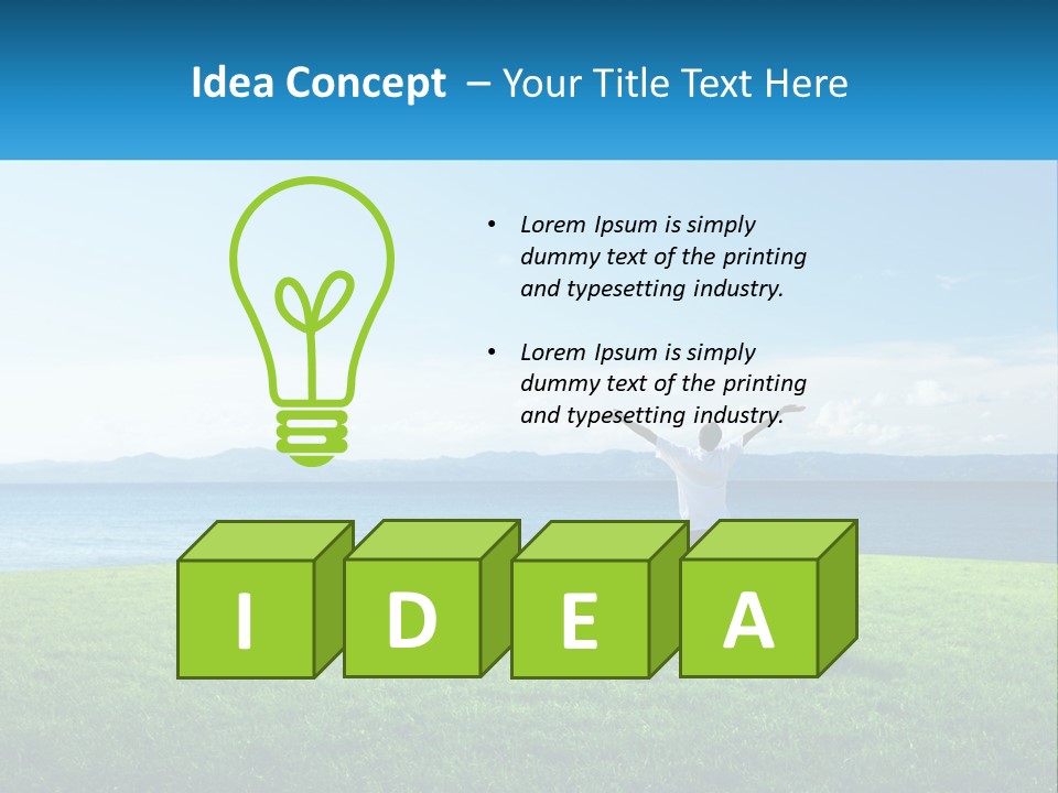 Male Spring Lifestyle PowerPoint Template