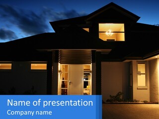 Housing Estate Outside PowerPoint Template