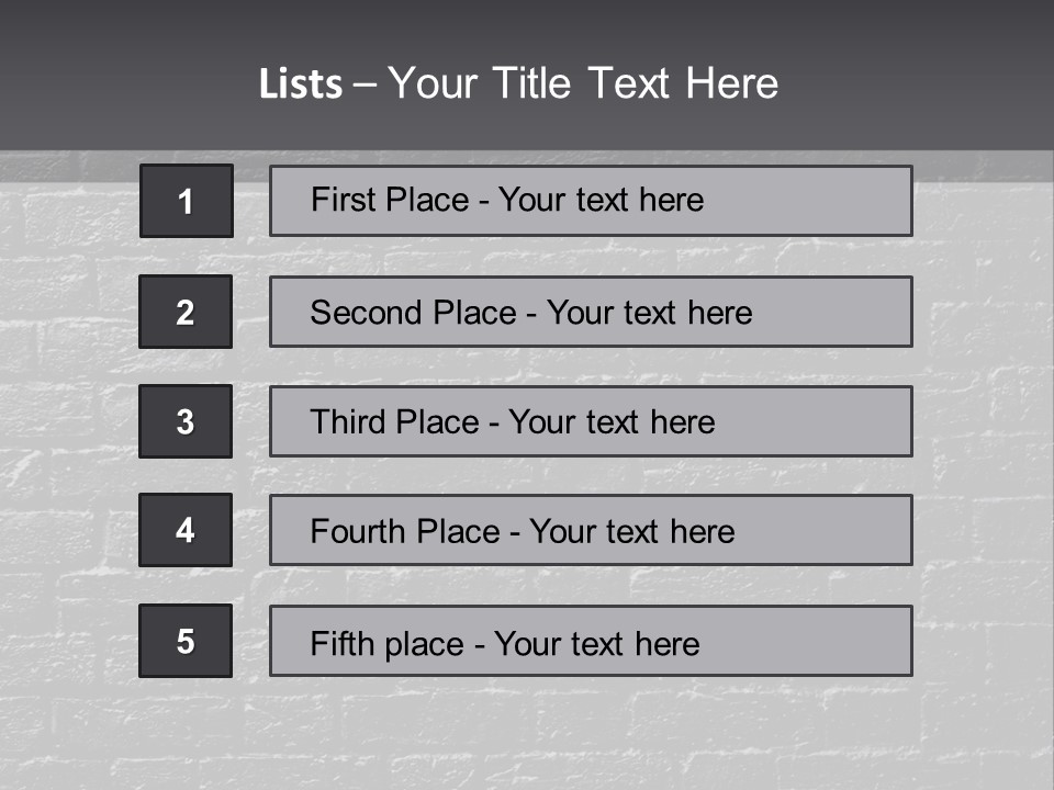 Row Construction Detail PowerPoint Template