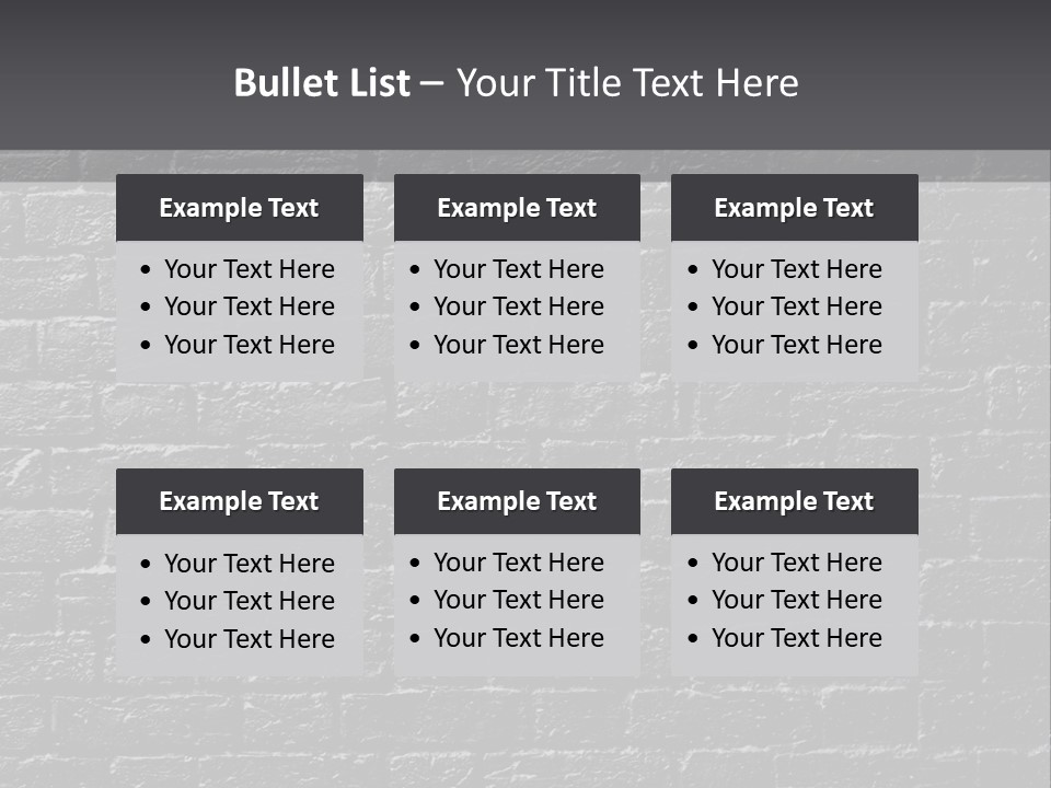 Row Construction Detail PowerPoint Template