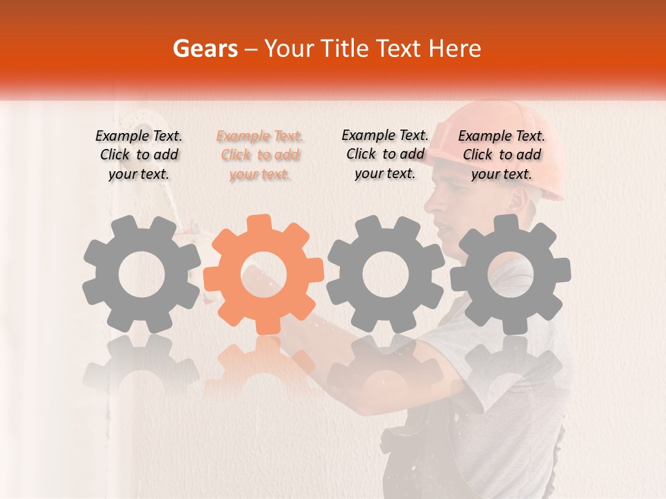 Plastering Thermal Insulation Craftsman PowerPoint Template