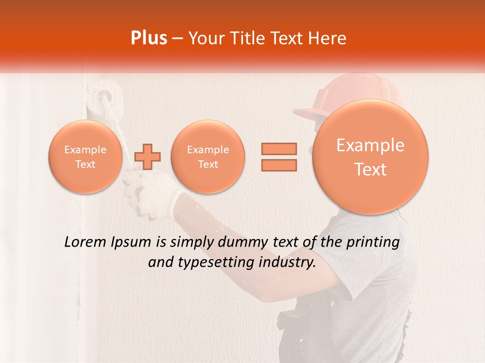Plastering Thermal Insulation Craftsman PowerPoint Template
