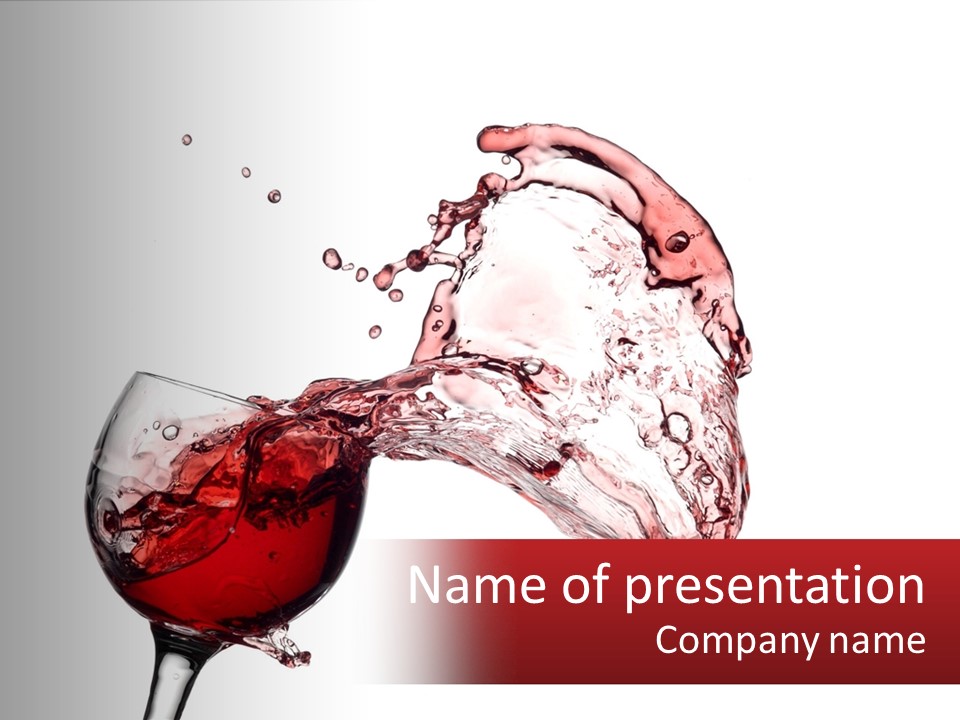 Goblet Alcohol Abstract PowerPoint Template