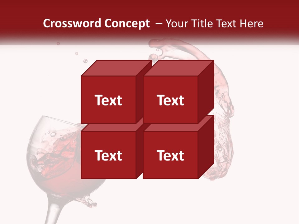 Goblet Alcohol Abstract PowerPoint Template