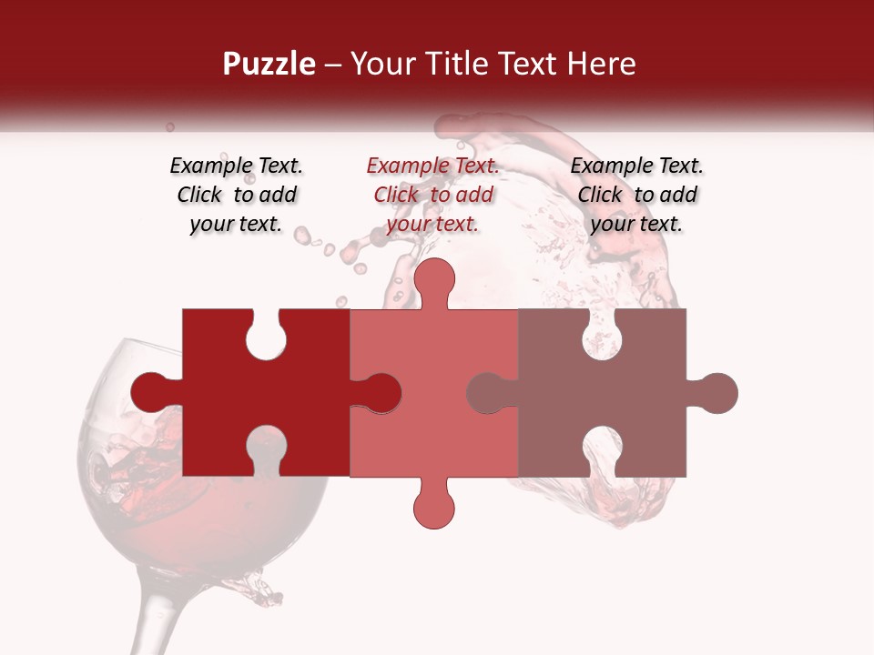 Goblet Alcohol Abstract PowerPoint Template