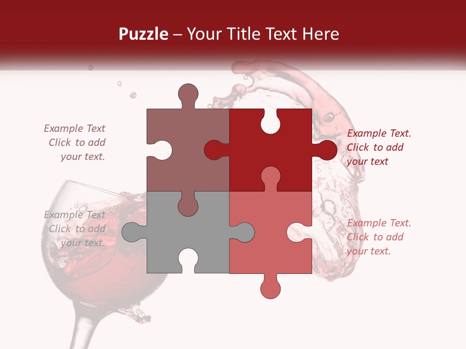 Goblet Alcohol Abstract PowerPoint Template