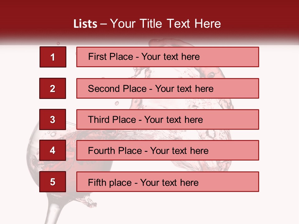 Goblet Alcohol Abstract PowerPoint Template