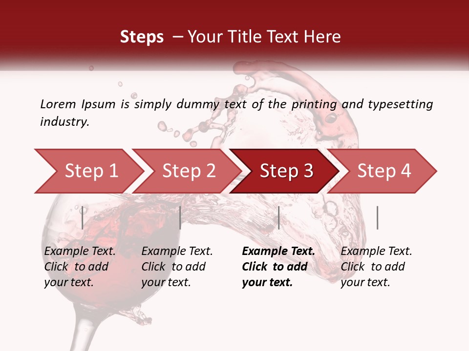 Goblet Alcohol Abstract PowerPoint Template