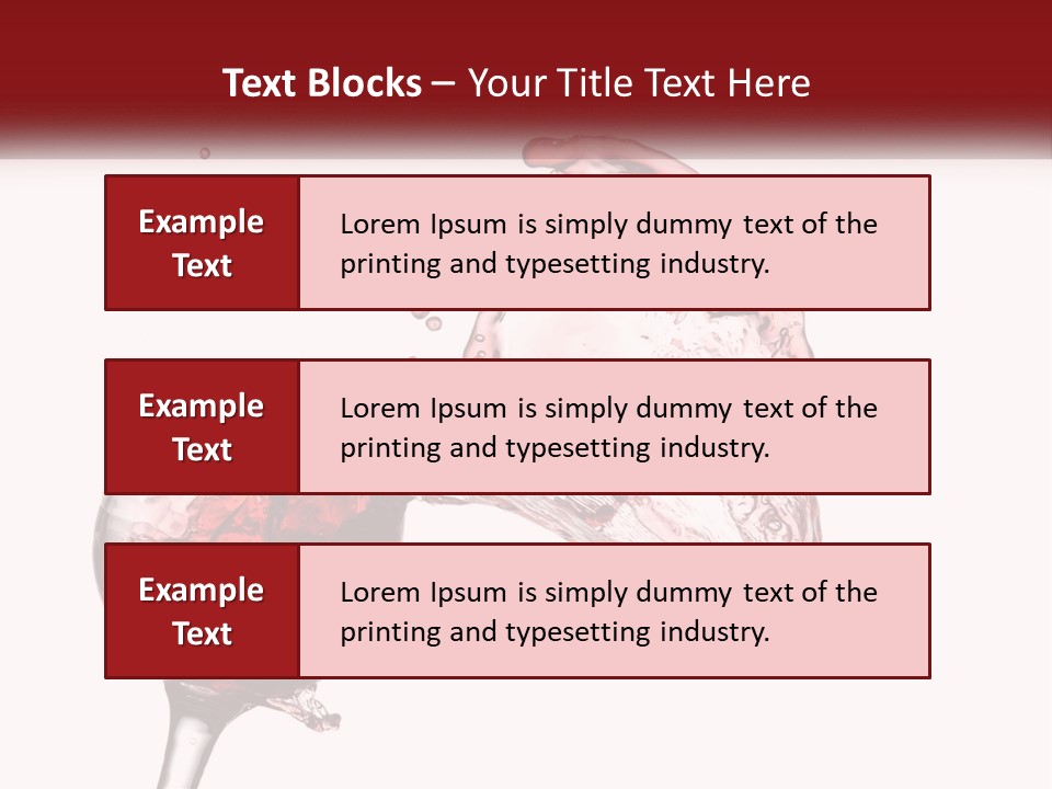 Goblet Alcohol Abstract PowerPoint Template