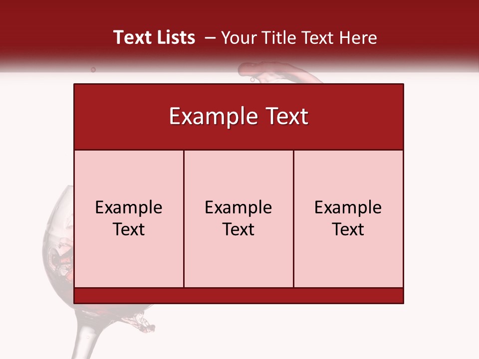Goblet Alcohol Abstract PowerPoint Template