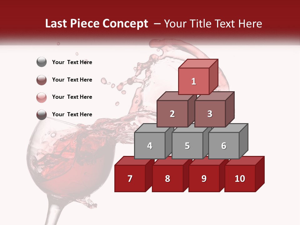 Goblet Alcohol Abstract PowerPoint Template