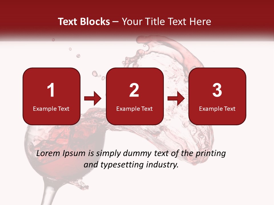 Goblet Alcohol Abstract PowerPoint Template