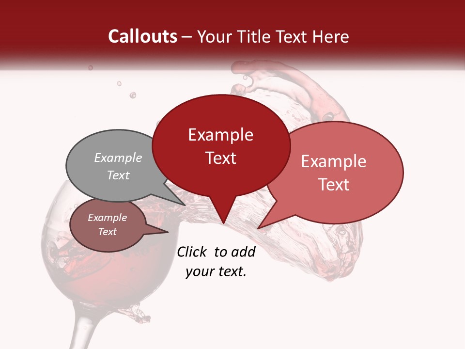 Goblet Alcohol Abstract PowerPoint Template