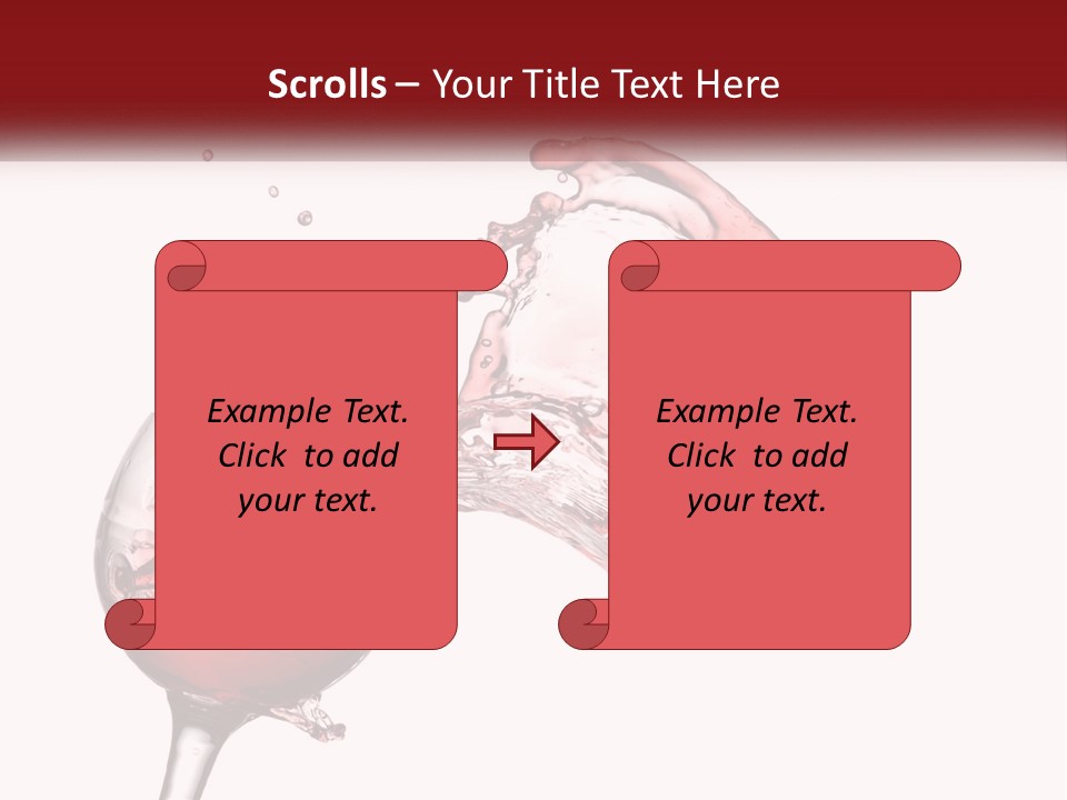 Goblet Alcohol Abstract PowerPoint Template