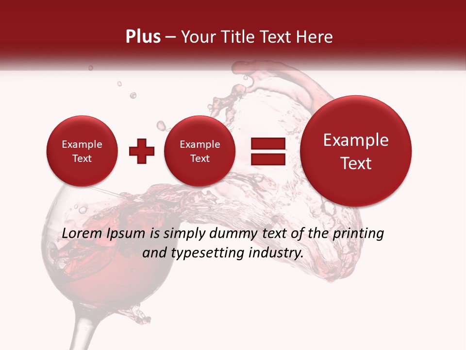 Goblet Alcohol Abstract PowerPoint Template