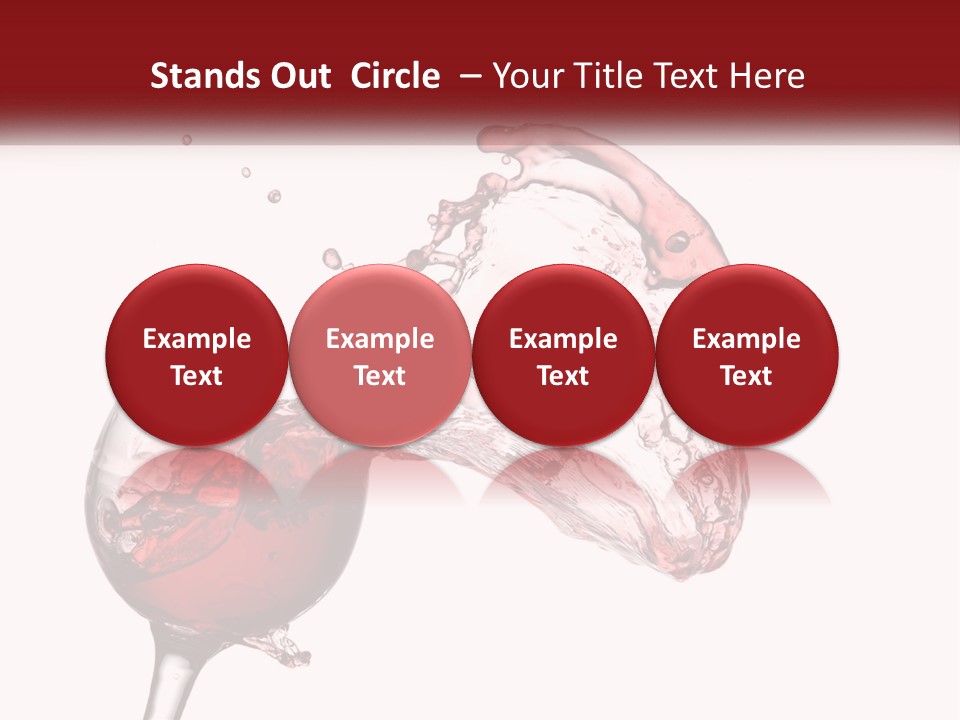 Goblet Alcohol Abstract PowerPoint Template