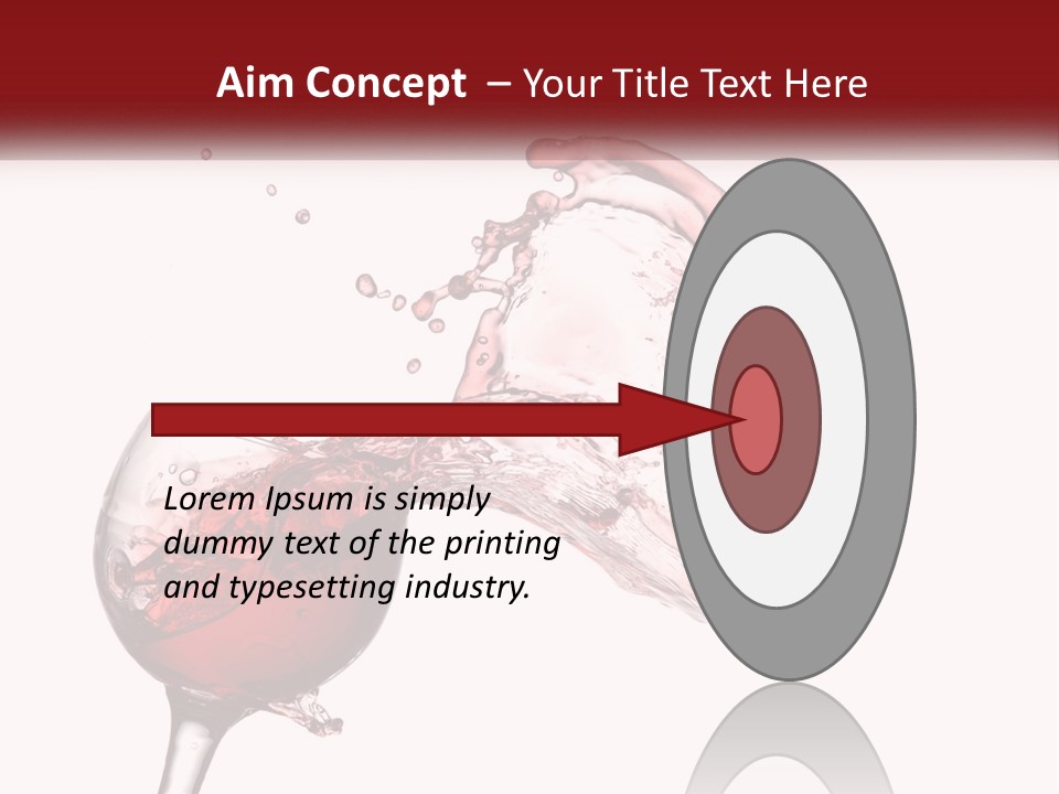 Goblet Alcohol Abstract PowerPoint Template