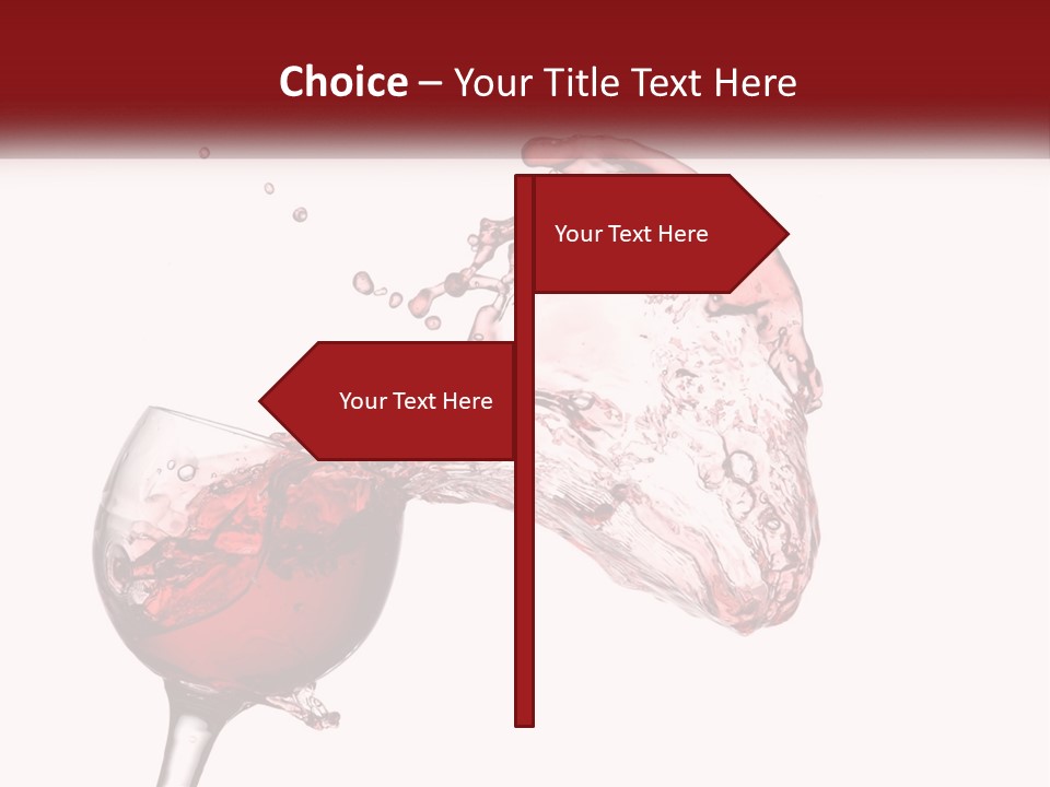 Goblet Alcohol Abstract PowerPoint Template