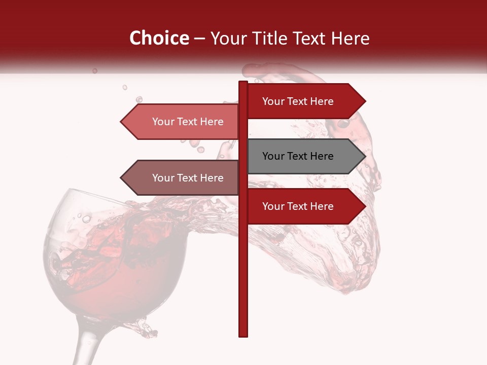 Goblet Alcohol Abstract PowerPoint Template