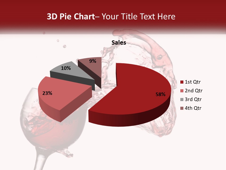 Goblet Alcohol Abstract PowerPoint Template