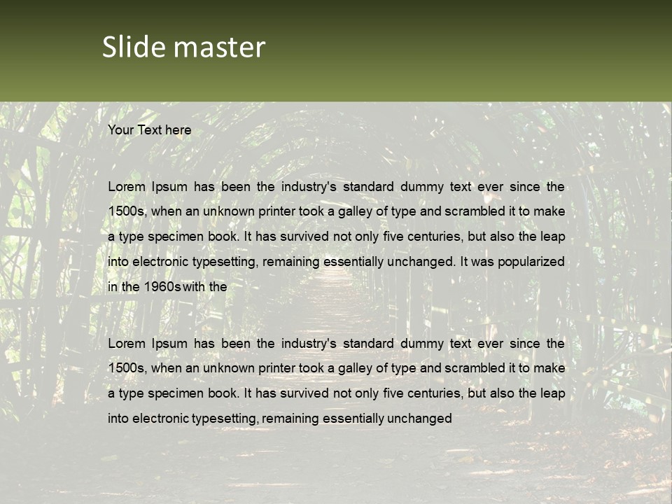 Nature Person Shade PowerPoint Template