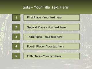 Nature Person Shade PowerPoint Template