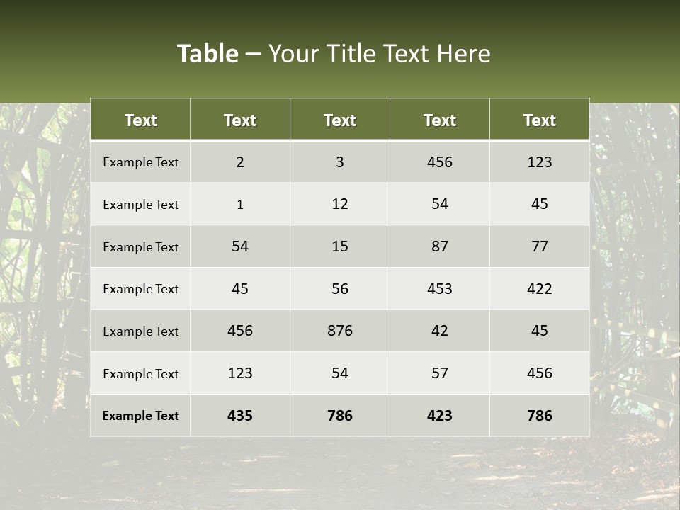Nature Person Shade PowerPoint Template