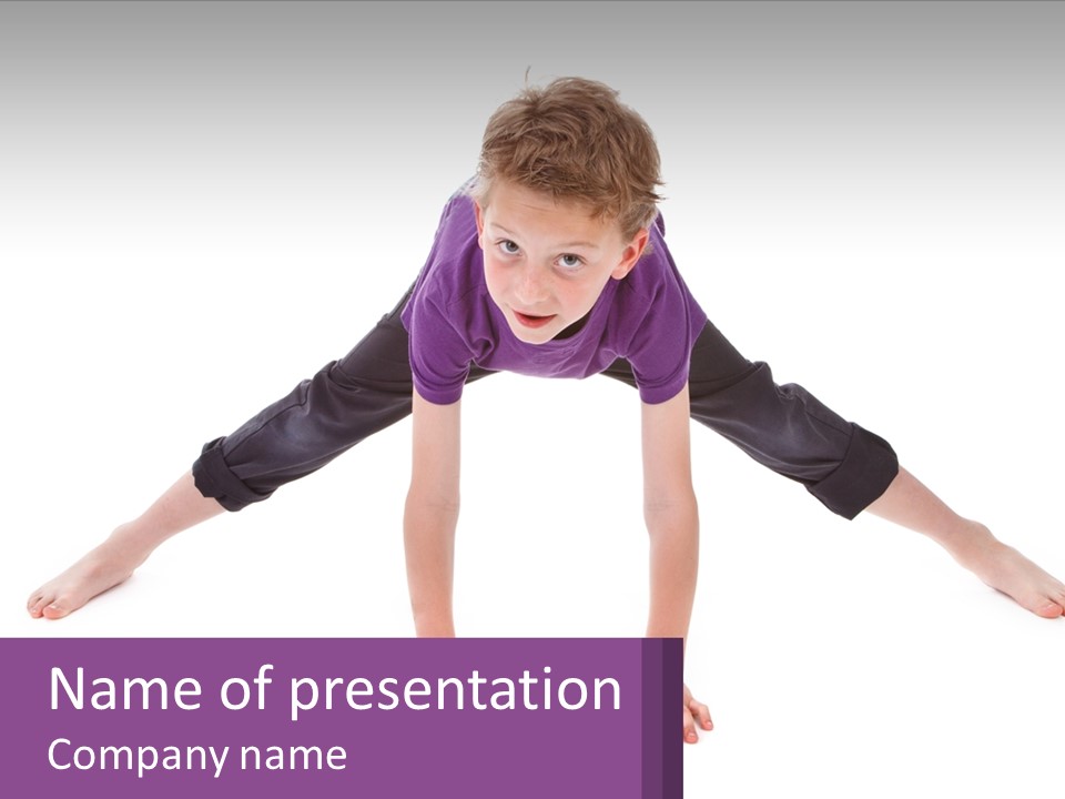 Dancing Acrobatics Showing PowerPoint Template