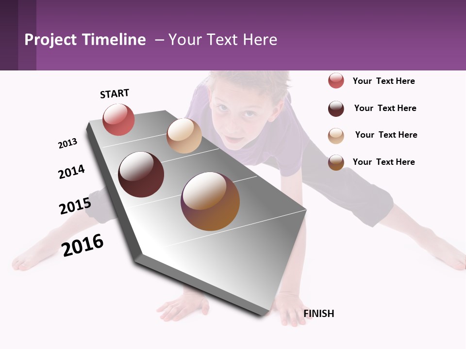 Dancing Acrobatics Showing PowerPoint Template