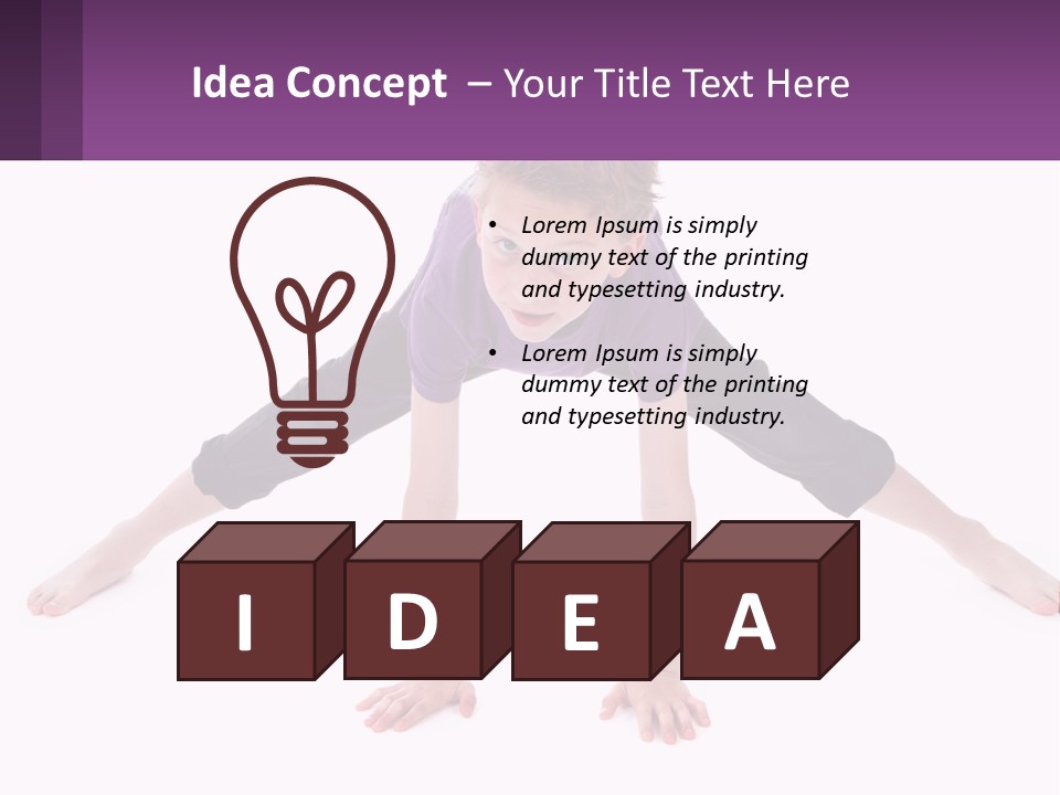 Dancing Acrobatics Showing PowerPoint Template