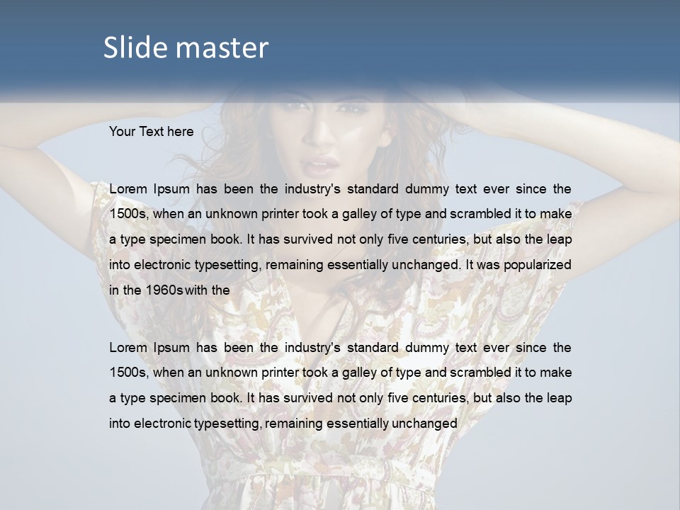 Ethnic Female Bright PowerPoint Template