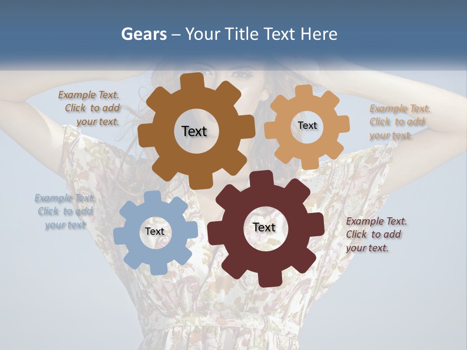 Ethnic Female Bright PowerPoint Template