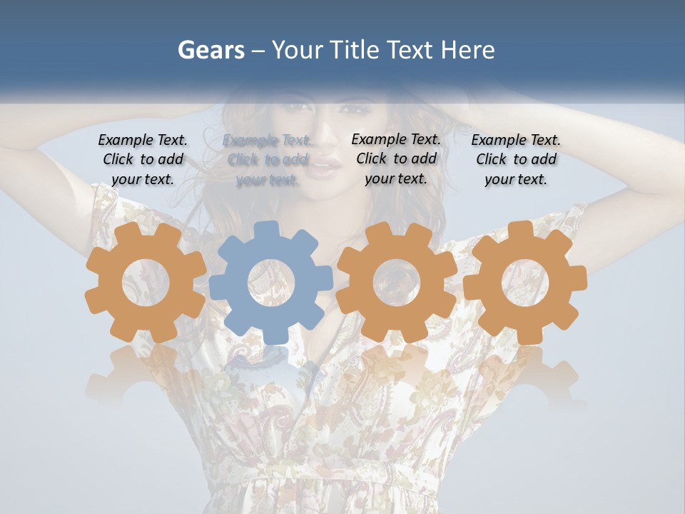 Ethnic Female Bright PowerPoint Template