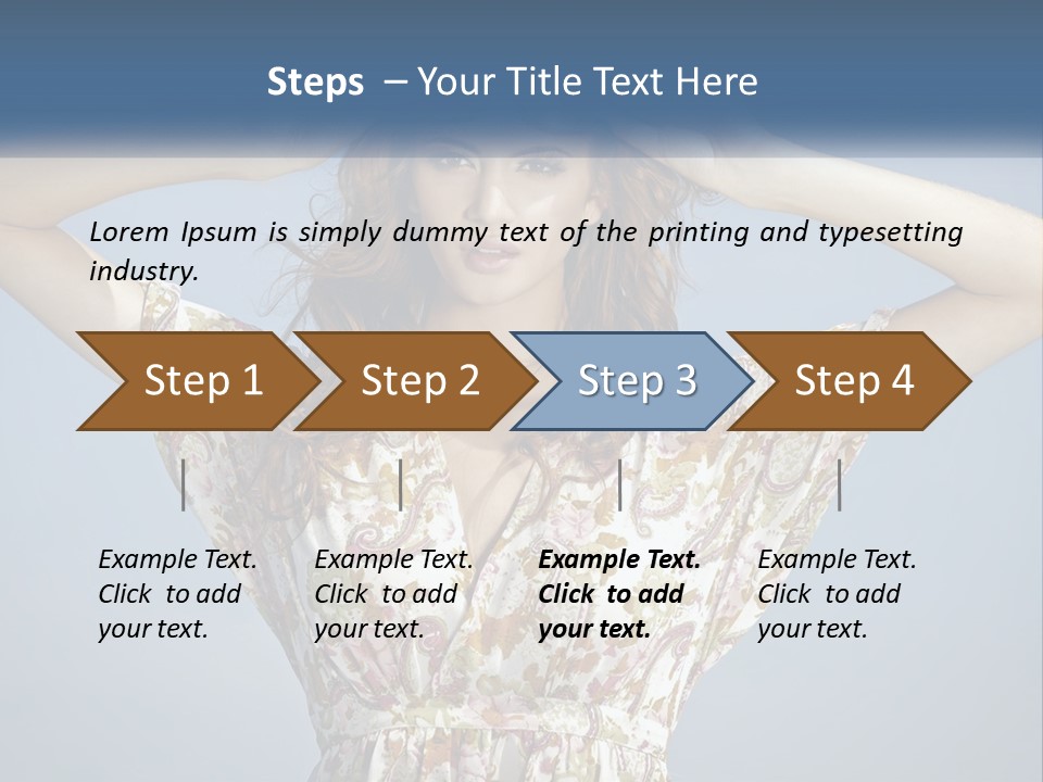 Ethnic Female Bright PowerPoint Template