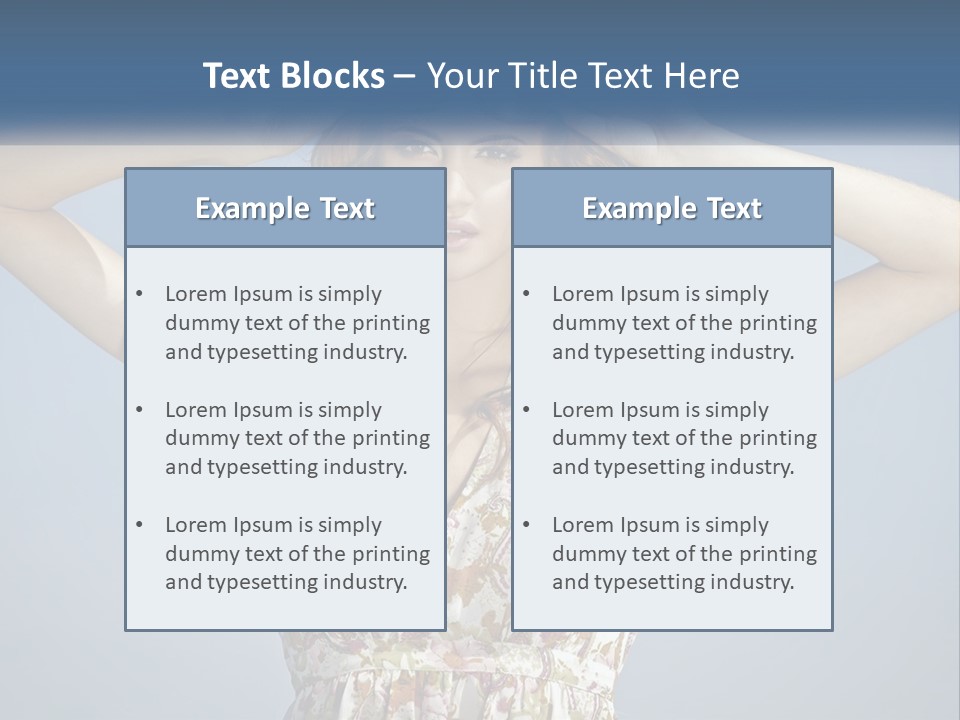 Ethnic Female Bright PowerPoint Template