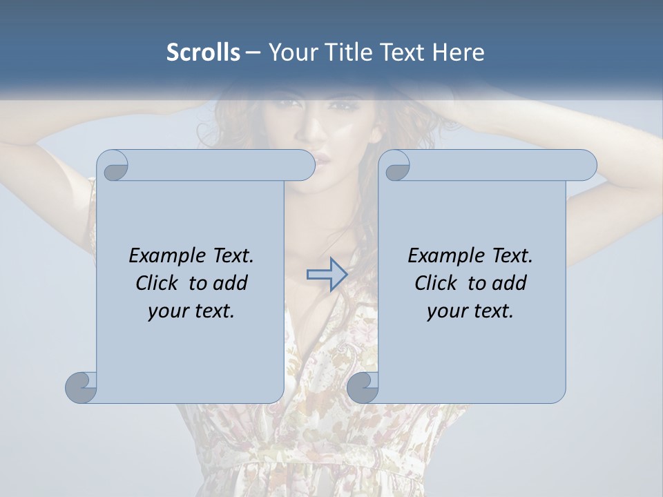 Ethnic Female Bright PowerPoint Template